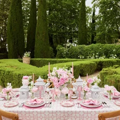 Seville Pink Gardenia Dinner & Starter Plates (Set Of 8)