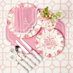 Seville Pink Gardenia Starter Plate (Set Of 4)