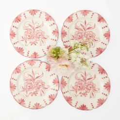 Seville Pink Gardenia Starter Plate (Set Of 4)