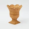 Small Natural Rattan Urn Vase