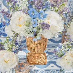 Small Natural Rattan Urn Vase