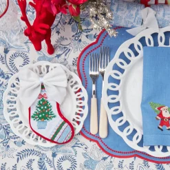 Snow White Velvet Napkin Bows (Set Of 4)