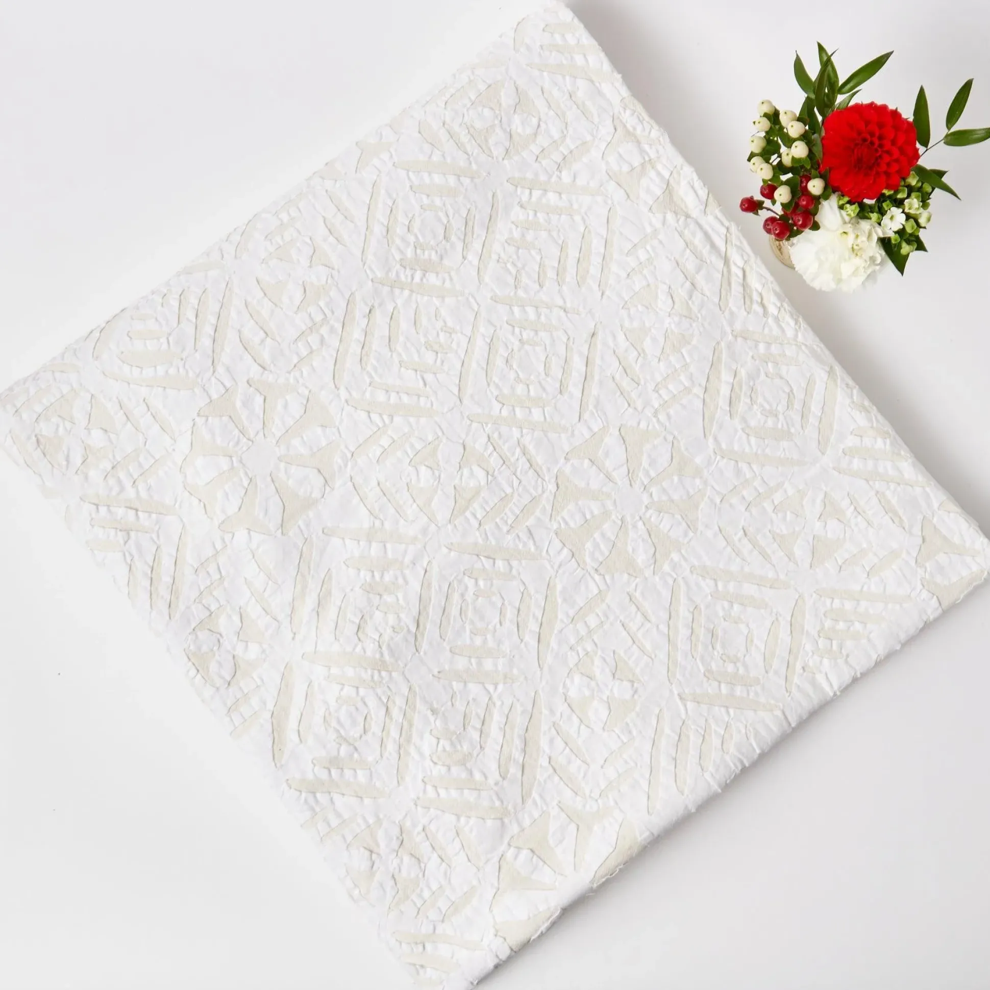 Snowflake Applique Tablecloth
