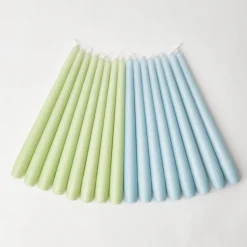 Soft Blue Candles (Set Of 8)