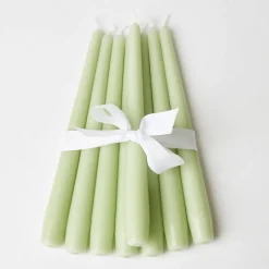 Spring Green Candles (Set Of 8)