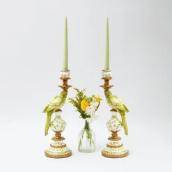 Spring Green Candles (Set Of 8)