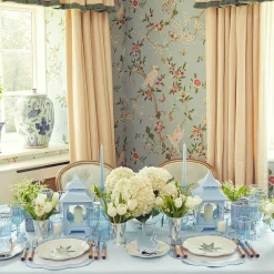 Square Floral Print Ginger Jar