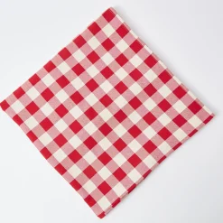 Swiss Red Gingham Tablecloth