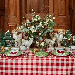 Swiss Red Gingham Tablecloth