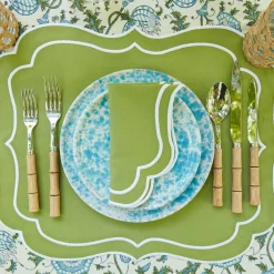 Sylvie Green Embroidered Napkins (Set Of 4)