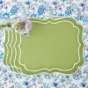 Sylvie Green Embroidered Placemats (Set Of 4)