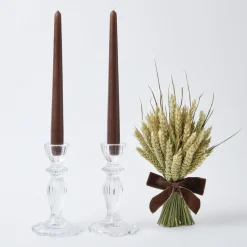 Tall Lace Edge Candle Holders (Pair)
