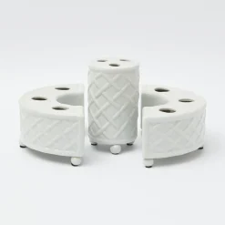 Three Piece Ceramic Bamboo Vase