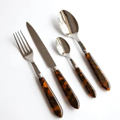 Tortoiseshell Cutlery Set (4 Piece)