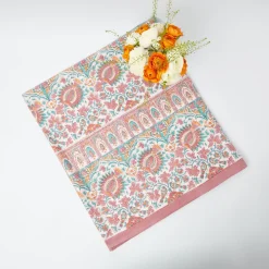 Valentina & Sylvie Blue/Orange Linen Set