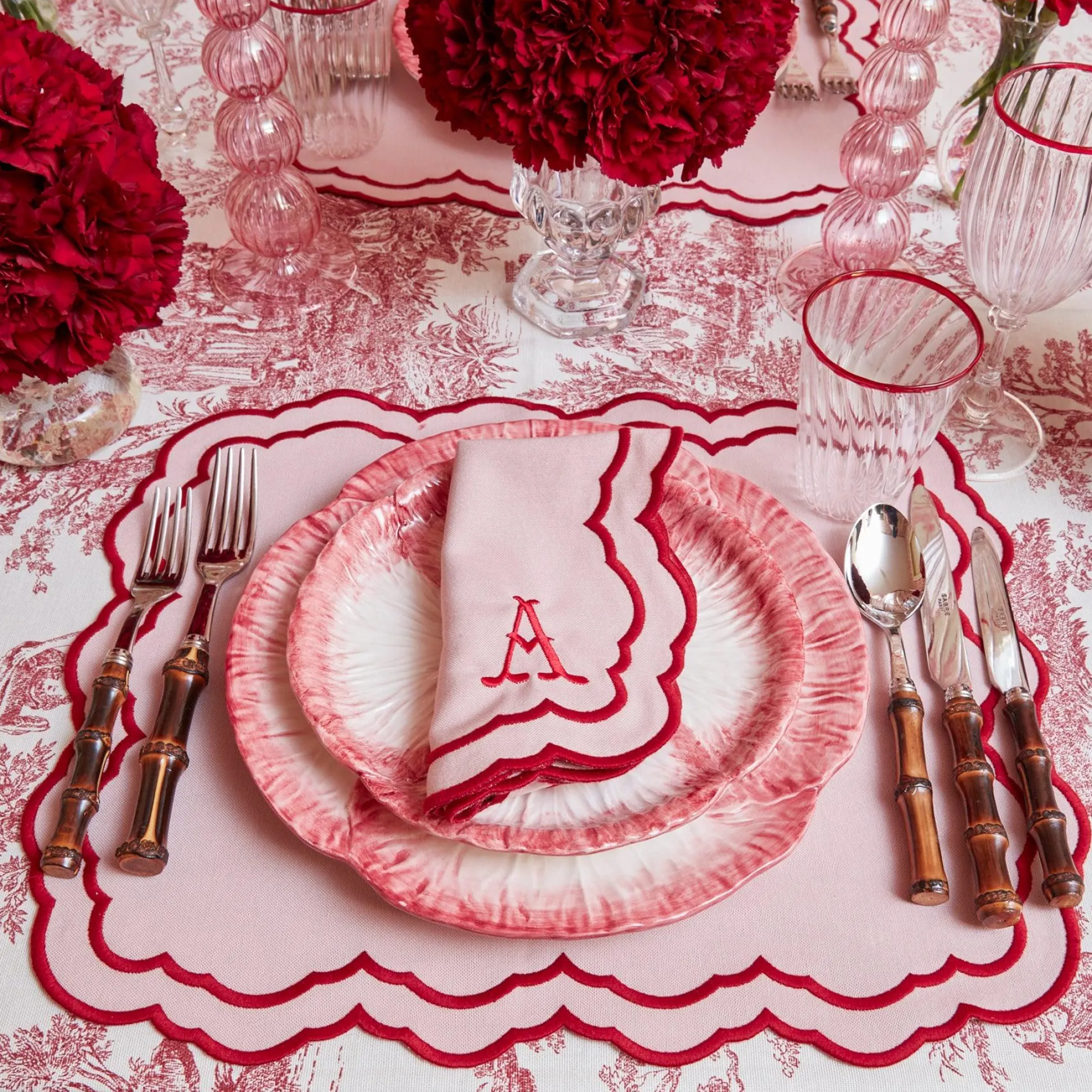 Valerie Pink Napkins (Set Of 4)