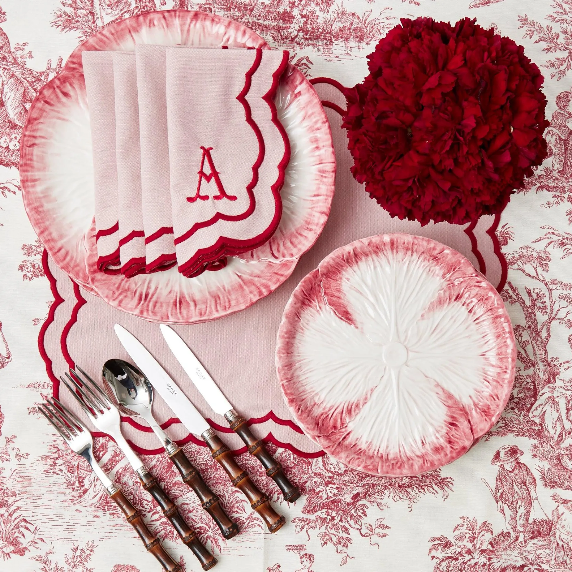 Valerie Pink Napkins (Set Of 4)