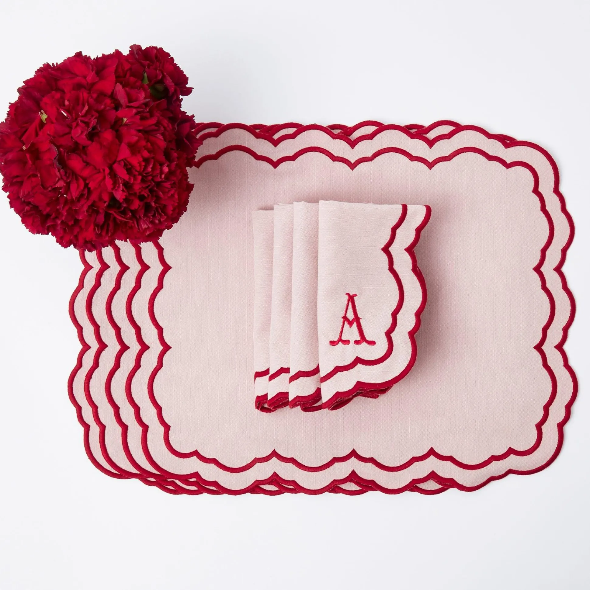 Valerie Pink Napkins (Set Of 4)