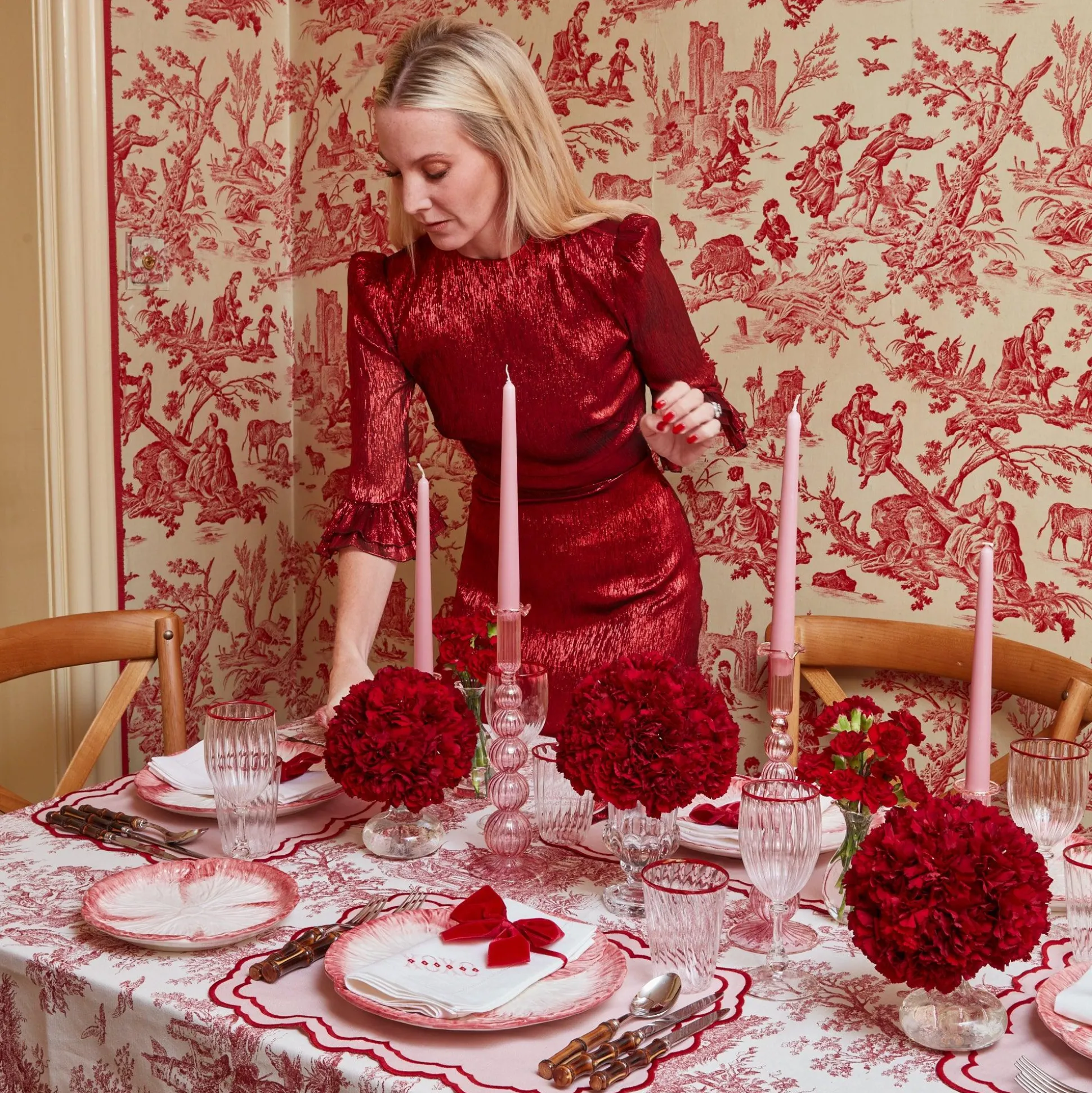 Valerie Pink Placemats (Set Of 4)