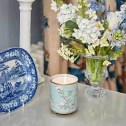 Velvet Oak Tole Candle Pot