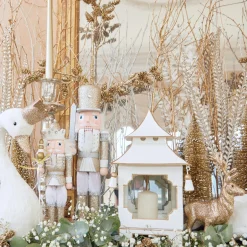 White & Gold Pagoda Lantern