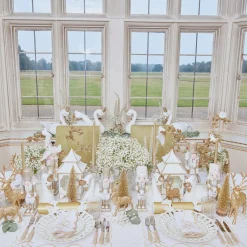 White & Gold Pagoda Lantern