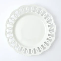 White Lace Dinner Plate