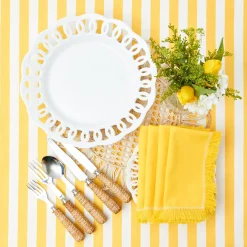 White Lace Dinner Plates (Set Of 4)