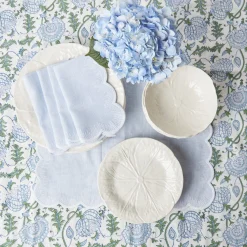 White Lettuce Dinner Plate