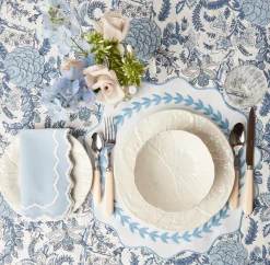 White Lettuce Dinner Plate