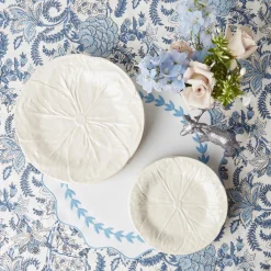 White Lettuce Dinner Plate