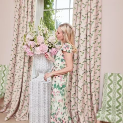 White Liliana Scalloped Rattan Pedestal And Urn