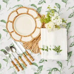 White Lily Of The Valley Tablecloth