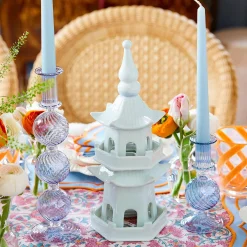 White Porcelain Pagoda Decoration Set