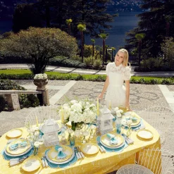 White Rattan Charger Plates (Set Of 4)