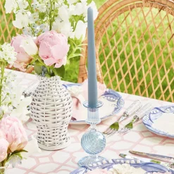 White Rattan Decoration Set