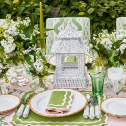 White Rattan Pagoda Lantern