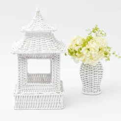White Rattan Pagoda Lantern
