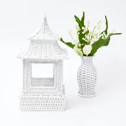White Rattan Pagoda Lantern