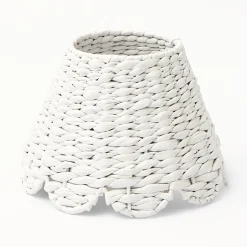 White Seagrass Lampshade