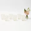 White Swirl Outdoor Glasses (Set Of 6)