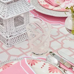 White Swirl Outdoor Glasses (Set Of 6)