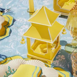 Yellow Pagoda Lantern Set