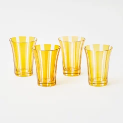 Yellow Positano Glasses (Set Of 4)
