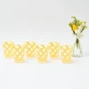 Yellow Swirl Outdoor Glasses (Set Of 6)
