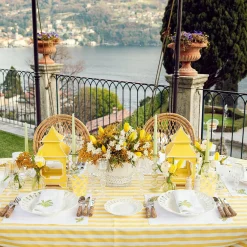 Yellow Swirl Outdoor Glasses (Set Of 6)